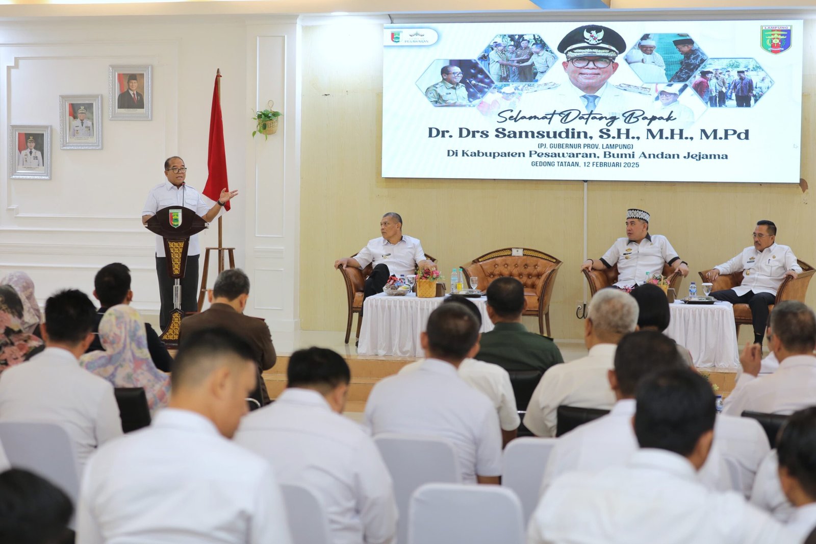 Pj. Gubernur Samsudin Gelar Silaturahmi Bersama Bupati dan Wakil Bupati Pesawaran