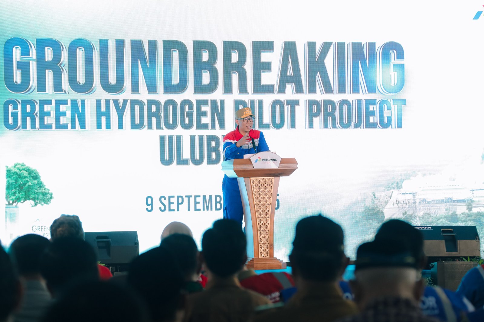 Ground Breaking Pembangunan Pabrik Percontohan Green Hydrogen Project Pertamina Geothermal Energy
